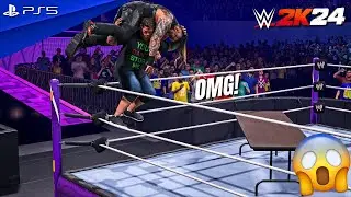WWE 2K24 - John Cena vs. Bray Wyatt - No Holds Barred Match at WrestleMania XXX | PS5™ [4K60]