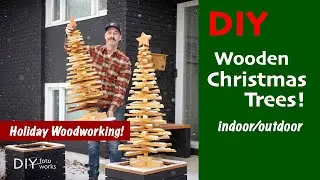 DIY Wooden Christmas Trees!