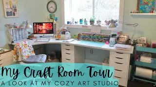 My Craft Room Tour | A Look at My Cozy Art Studio | Creative Spaces | October 2023
