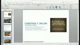 Sustainability Jewelry Panel - CSDS Crash Course 2016