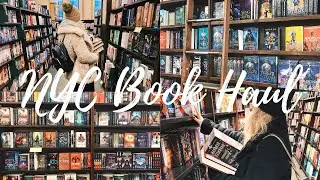 HUGE nyc book haul ~ a suitcase full of books