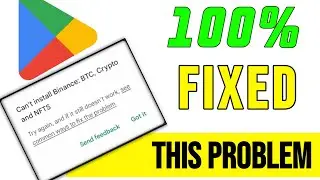 How To Solve Can't Install App Problem On Play store | Can't install app problem solve | Play store