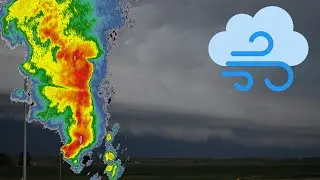 HUGE Shelf Cloud Along MT/ND Border! - Storm Chase Clips