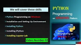 Install and Run Python, IPython, JupyterLab, PyCharm, VS Code (Video Number 02)
