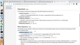 Python3 - basic rules and arithmetic and variables
