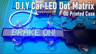 DIY Car Rear Window LED Dot Matrix Display with ESP32 & Bluetooth Control