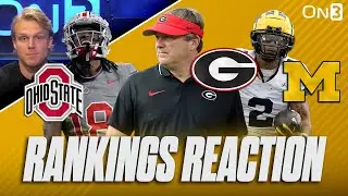 College Football Playoff Rankings REACTION: Georgia NEW #1! | Ohio State, Michigan, Florida State