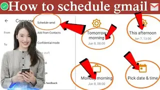 How to schedule message on gmail | how to schedule gmail messages to be sent later