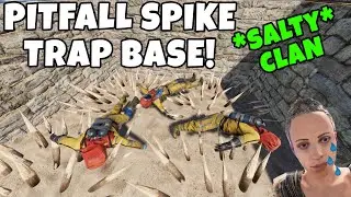 RUST | SPIKE PIT TRAP BASE ANNOYS SALTY RAIDERS! *EXTREMELY SNEAKY*