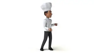 Fun 3D cartoon chef presenting | Motion Graphics - Envato elements