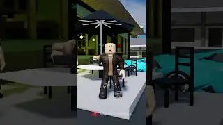 KIND HOMELESS MAN SHARES HIS FINAL MEAL IN ROBLOX #shorts