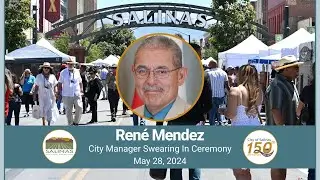 City Manager René Mendez, Swearing In Ceremony