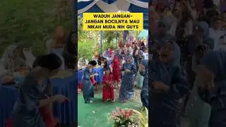 momen lucu ketika pengantin melemparkan bunga yang dapat malah bocil ‼️ 