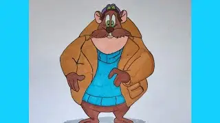 Как нарисовать Рокки из Чип и Дейл