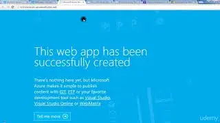 Azure tutorial Web Application Services