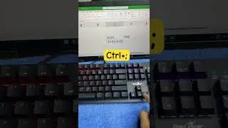 Excel Shortcut key for Date and Time 