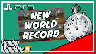 The Tutorials 100% Farm Sim Speed Run New World Record | Farming Simulator 19