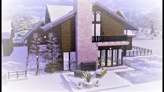 Luxury Winter Ski Lodge  || The Sims 4 Speed Build (NOCC)