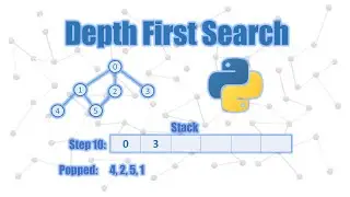 depth first search explained and python code line by line explanation