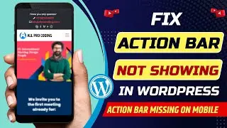 Action bar not showing on mobile in betheme wordpress | Action Bar not showing in wordpress website