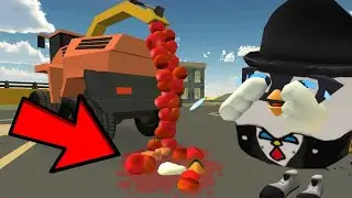 😱😂 The Most Disturbingly Funny Chicken Gun Moments You'll Ever See!