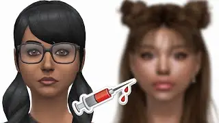 Cassandra Goth Makeover | SIMS 4 CAS | CC Folder and Sim Download