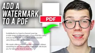 How To Add A Watermark To PDF - Full Guide