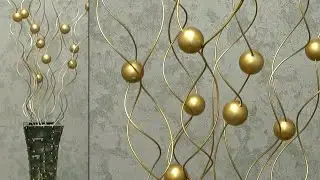 The simplest decor for your floor vase! Interior crafts, decor crafts