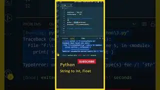Python For Beginners (Python String to Int, Float), Python For Beginners In Telugu, Python Basics