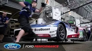 Henry Ticknell Tours Ford Chip Ganassi Racing Garage | Le Mans | Ford Performance