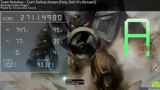 AIRMAN + FL, NC, HR, HD (1021 combo, played by osu!Bot) [ osu! ]