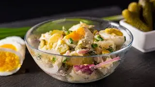 Картофельный салат с яйцом и маринованным огурцом / ПРИГОТОВИТЕ И ВЛЮБИТЕСЬ В НЕГО!!!