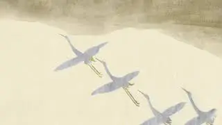 鶴下絵和歌巻 | Anthology with Cranes