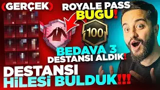 OYUNDA İLK! DESTANSI HİLESİ YAPTIK! (GERÇEK) BEDAVA 3 DESTANSI ALMAK?! PUBG Mobile