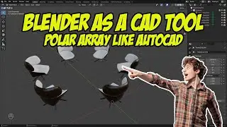 Blender as a CAD Tool: Polar Array like AutoCAD