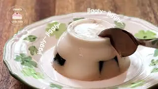 Jiggly~  Coffee Jelly Panna Cotta (No Bake, No Eggs)