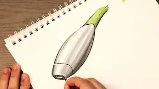 Industrial Design Sketching - How to Sketch Section Lines on Products