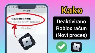 Kako deaktivirati Roblox nalog, Roblox nalog je deaktiviran