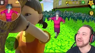 МИСС ТИ ИГРАЕТ В КАЛЬМАРА Прохождение игры Scary Teacher 3D