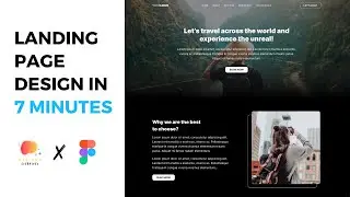 Landing Page Design in 7 Minutes - Web Design in Figma