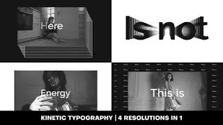 Energy Typography Promo AFTER EFFECTS Template Videohive 33657406