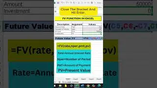 Calculate Future Value in Seconds with the FV Function in Excel!