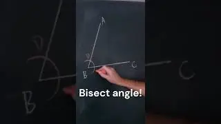 Chalkboard Geometry: Bisect Angle Construction 