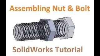 Create Threads and Holes easily, using thread and hole wizard command SolidWorks Tutorial
