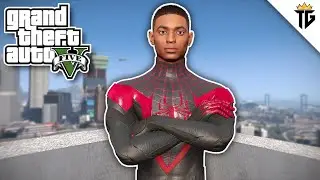 GTA 5 - Spider-Man Miles Morales Goes Invisible to Fight Crime! (4K Ultra HD Gameplay)