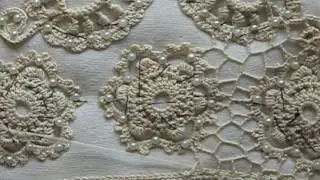 Sewing mesh. Irish lace. Sleeve blouse.