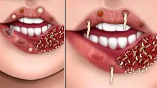 ASMR | Membasmi Bel4tung Yang Bersarang Pada Bibir