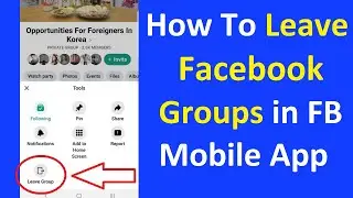 How To Leave Facebook Groups in Facebook Mobile Application - 2020 Facebook Tips