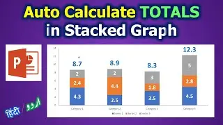 How to Calculate Total Values for Stacked Charts in PowerPoint | Stacked Graph Totals | ICT Nuggets