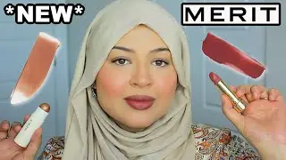 *NEW* MERIT MATTE SIGNATURE LIPSTICK & DAY GLOW HIGHLIGHTING BALM SOLSTICE | MINIMAL SUMMER MAKEUP